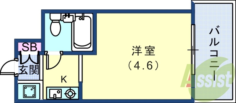 4階の間取り図