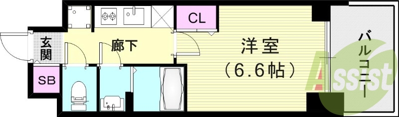 5階の間取り図