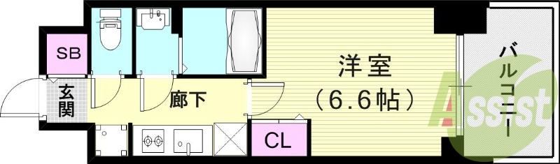9階の間取り図