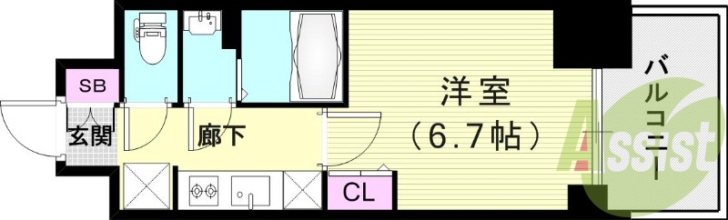 9階の間取り図