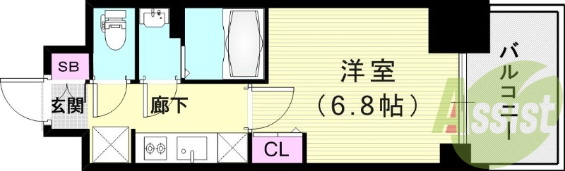 4階の間取り図