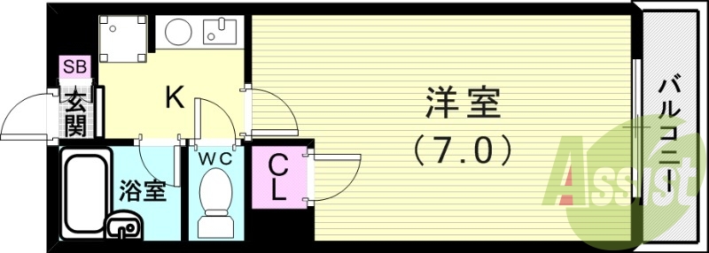 1階の間取り図