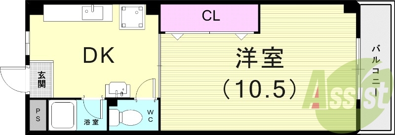 2階の間取り図
