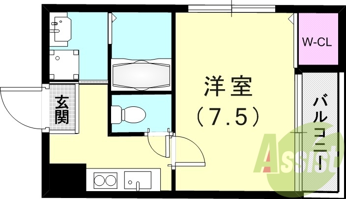 1階の間取り図