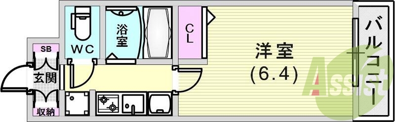 9階の間取り図