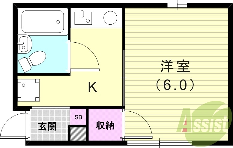 2階の間取り図