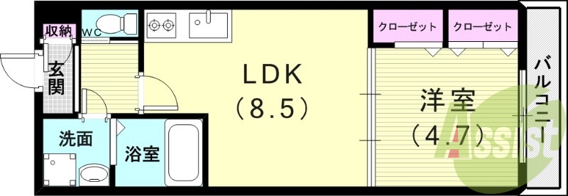 1階の間取り図