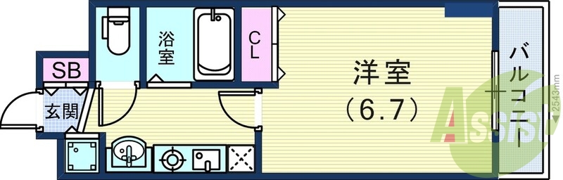 5階の間取り図