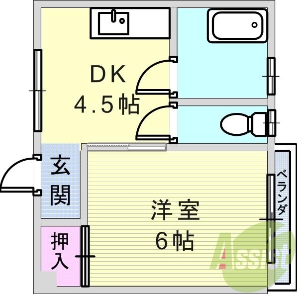 4階の間取り図