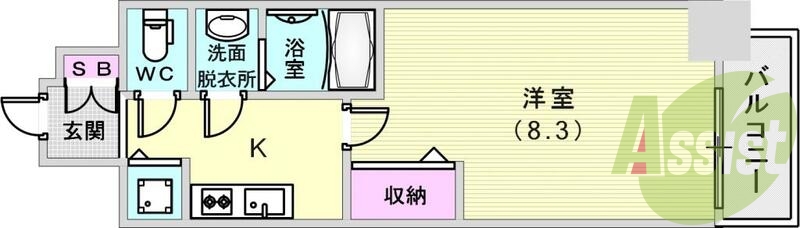 3点セパレートで少し広めの間取です！