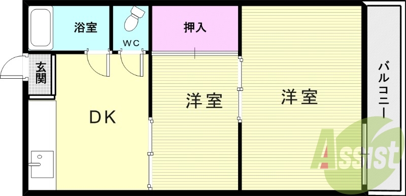 2階の間取り図