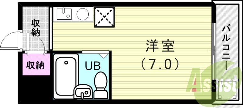 1階の間取り図