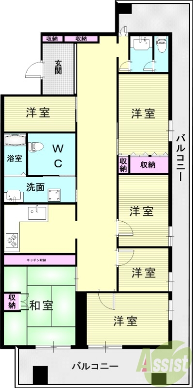 6階の間取り図