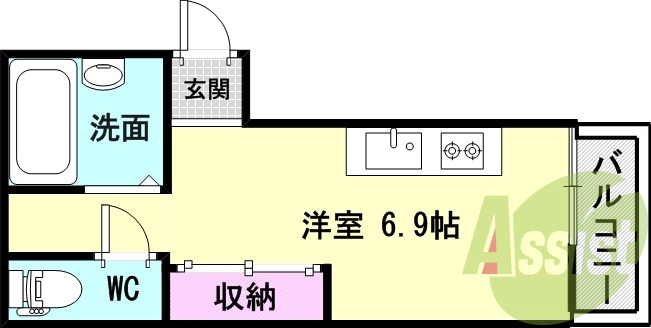 1階の間取り図