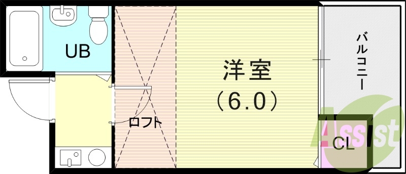 1階の間取り図