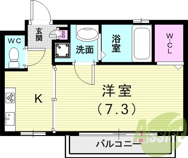 1階の間取り図
