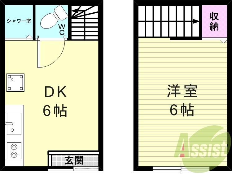1階の間取り図