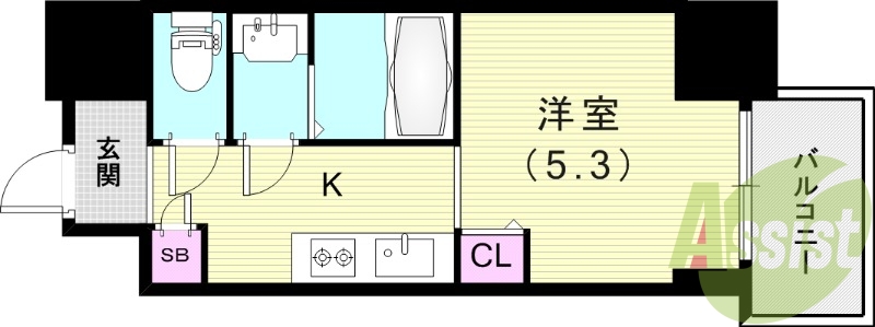 5階の間取り図