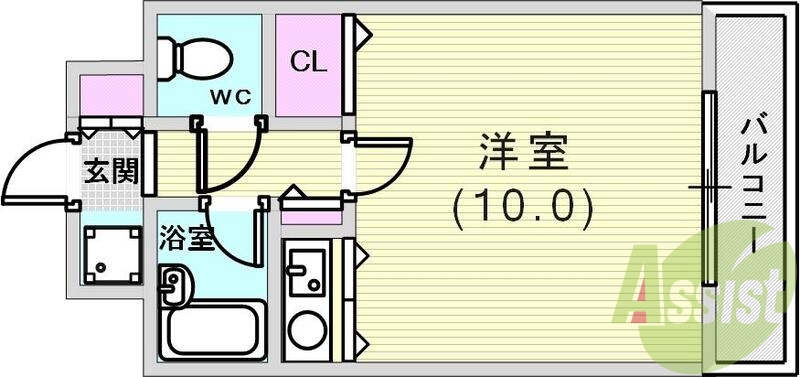 2階の間取り図