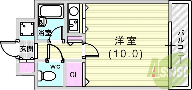 2階の間取り図