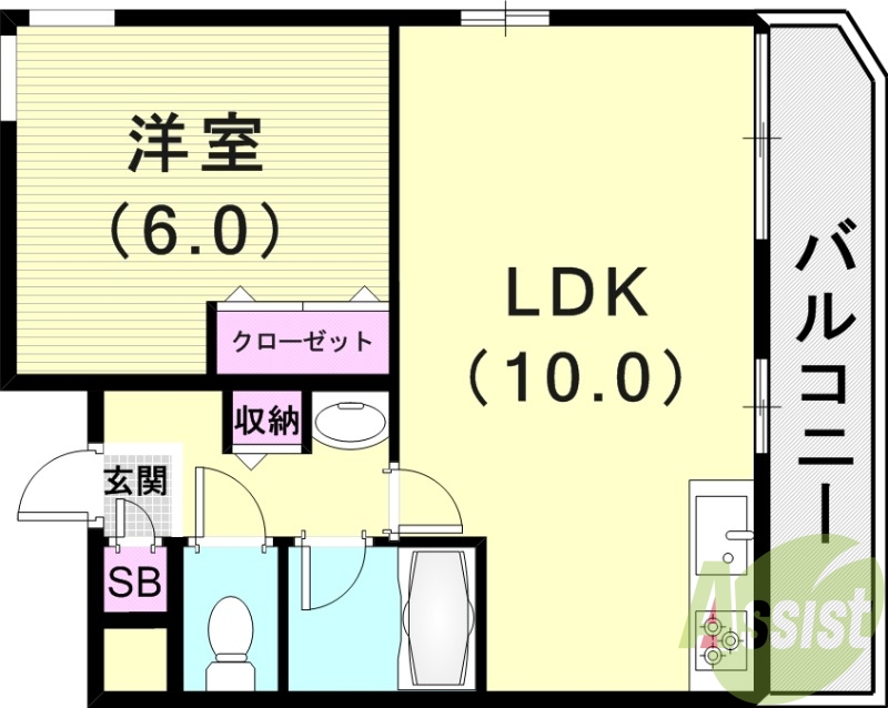 2階の間取り図
