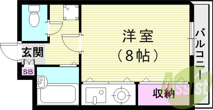 6階の間取り図