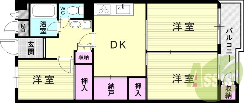 5階の間取り図