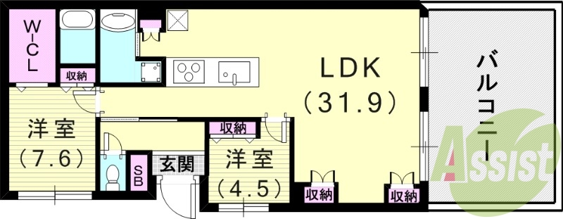 2LDK（97.29平米）ガーデンテラス・分譲マンション・