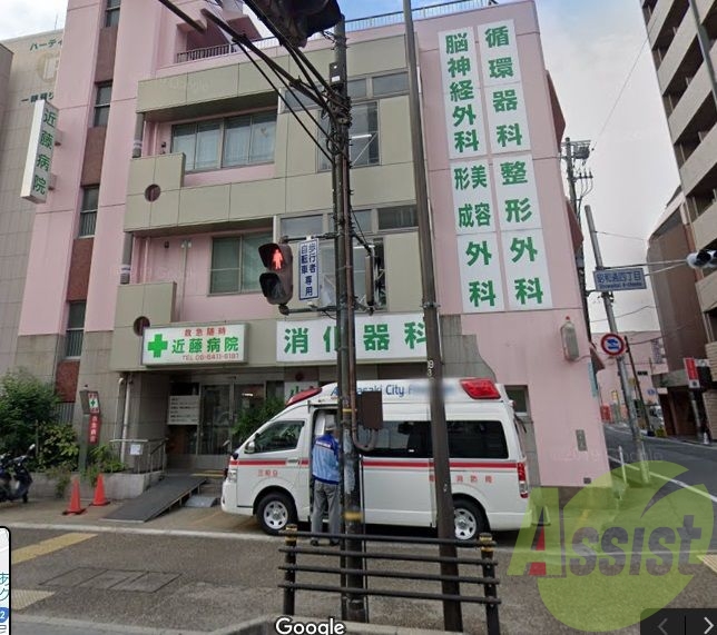 近藤病院 822m 近藤病院 822m