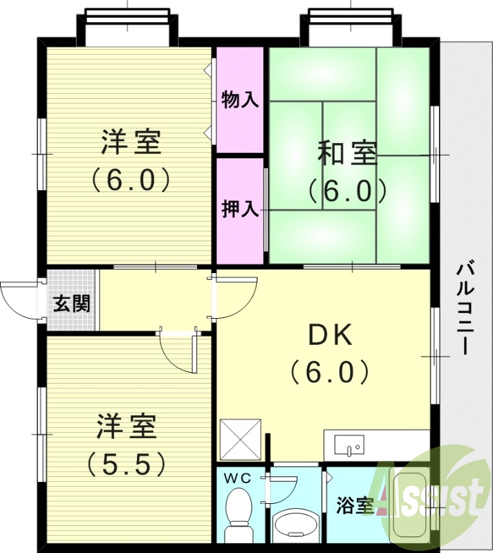 3階の間取り図