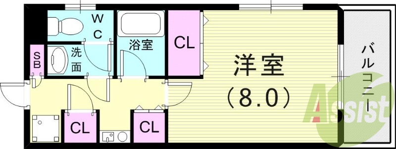 5階の間取り図