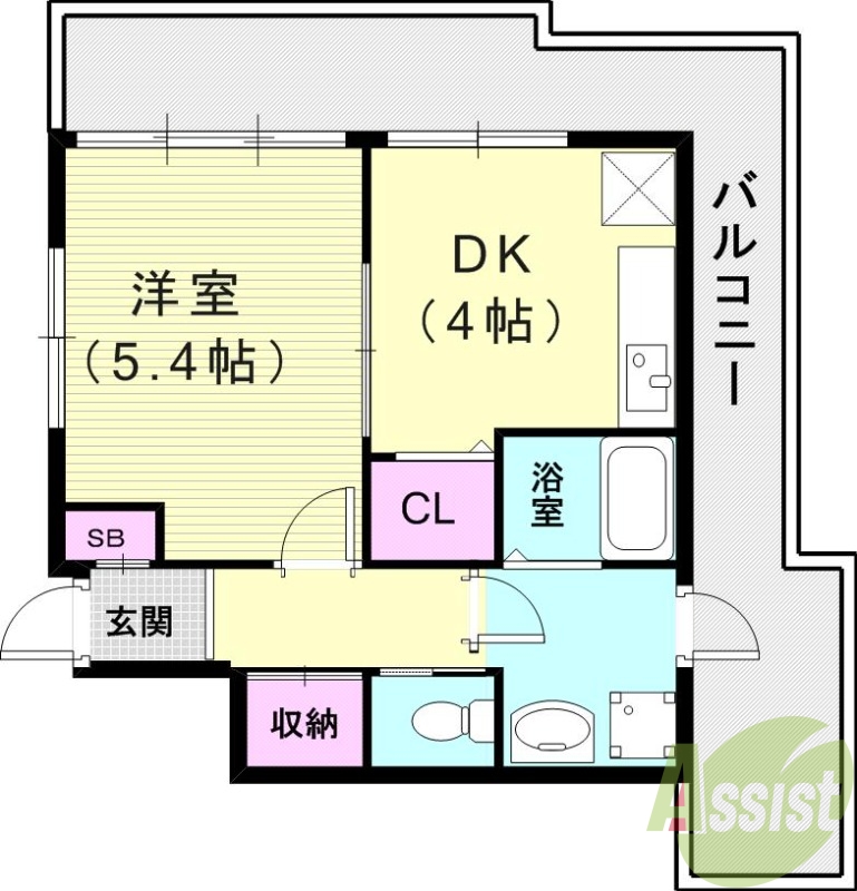 1階の間取り図