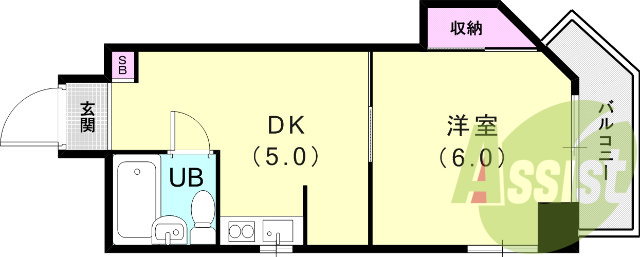2階の間取り図
