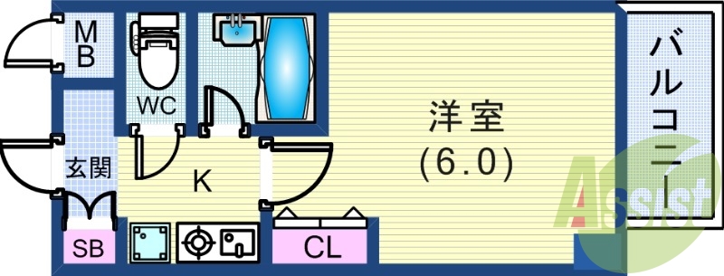 4階の間取り図