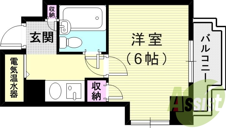 4階の間取り図