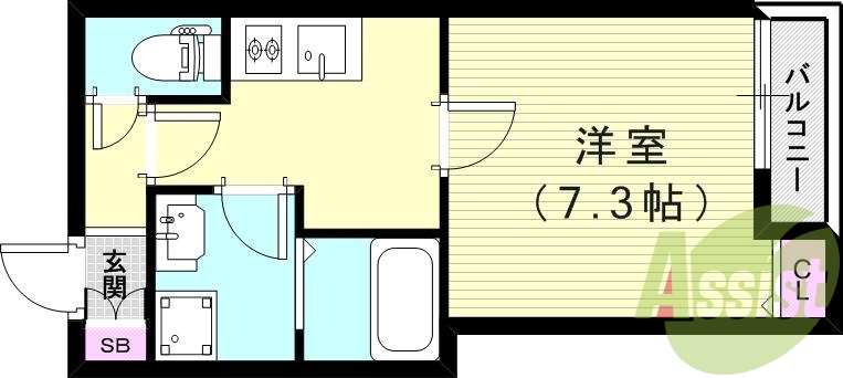 1階の間取り図