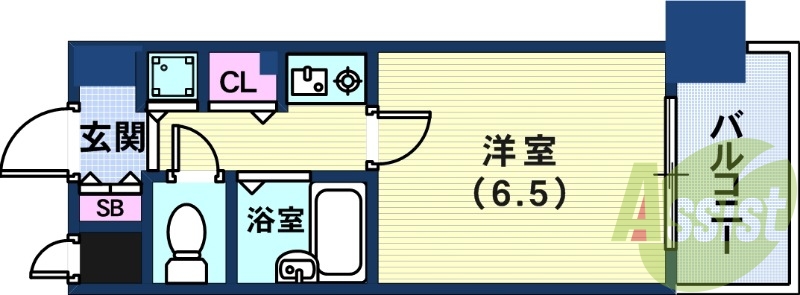 4階の間取り図