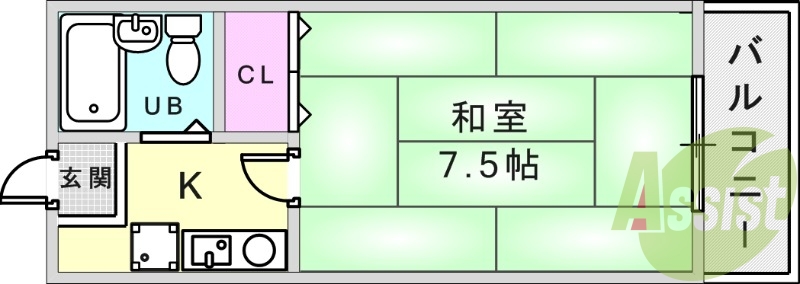 2階の間取り図