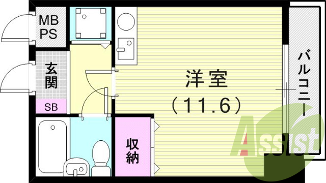 3階の間取り図