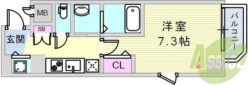 7階の間取り図