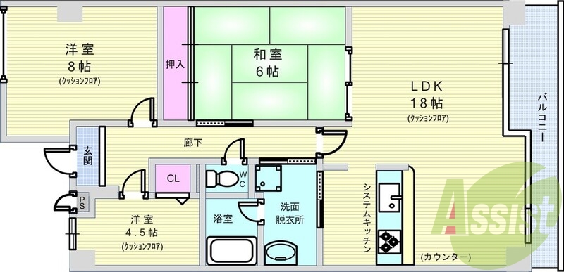 2SLDK・駅から3分・オートロック・追い焚き・光ファイバー