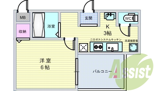 1階の間取り図