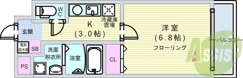 1K・IHコンロ・オートロック・宅配BOX