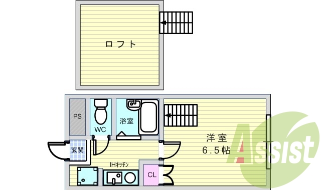 1K・駅徒歩3分・エアコン・セパレート・室内洗濯機置き場