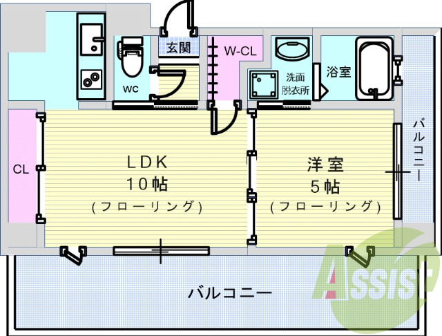1LDK.ペット飼育可能(小型犬).オール電化.オートロック