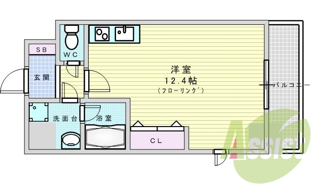 4階の間取り図