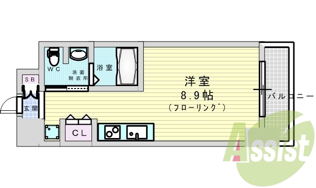 6階の間取り図