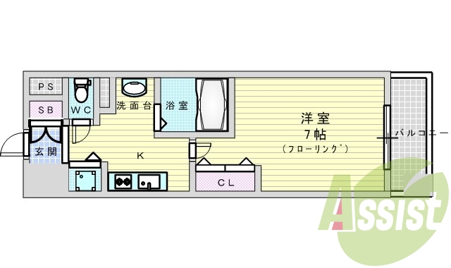 4階の間取り図
