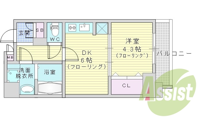 14階の間取り図