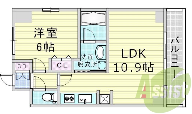 5階の間取り図